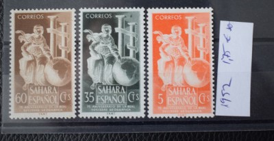 TS23 - Timbre serie - Sahara Espaniol - 1952 * foto