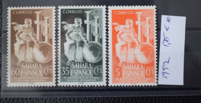 TS23 - Timbre serie - Sahara Espaniol - 1952 *