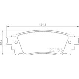 Placute frana Lexus Nx ( Z1) 07.14-, Spate, BREMBO