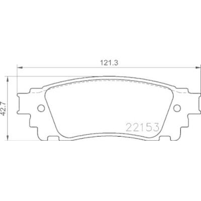 Placute frana Lexus Nx ( Z1) 07.14-, Spate, BREMBO foto
