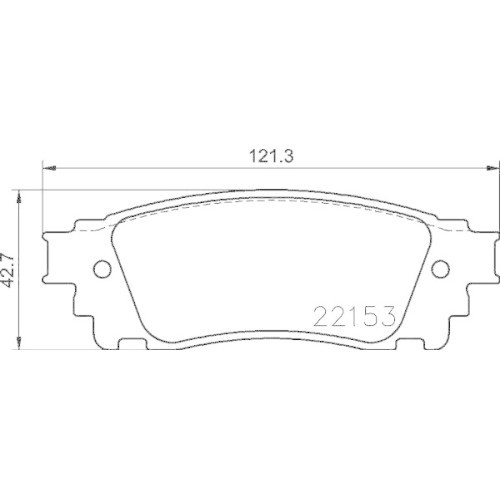 Placute frana Lexus Nx ( Z1) 07.14-, Spate, BREMBO
