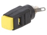 Clemă laborator galbenă 70VDC 16A