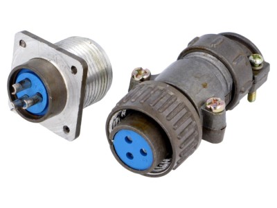 Conector Circular Soclu Mufă 3 Pin 5A foto