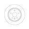 Set discuri frana spate TRW, Opel Astra K (B16), 06.2015-, Astra K Combi (B16), 11.2015-, spate; puntea spate; Sistem de franare : 15&amp;quot;