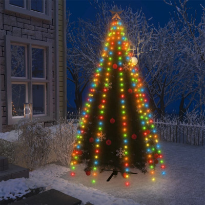 vidaXL Instalație brad de Crăciun cu 300 LED-uri multicolor 300 cm foto