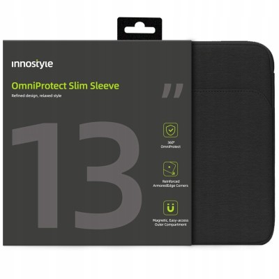 Innostyle Geantă Pentru Laptop 13&amp;amp;quot; Husă Impermeabilă Omniprotect Slim Negru foto