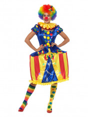 Costum de clown carusel pentru adulti foto