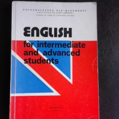 English for intermediate and advanced students