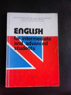 English for intermediate and advanced students foto