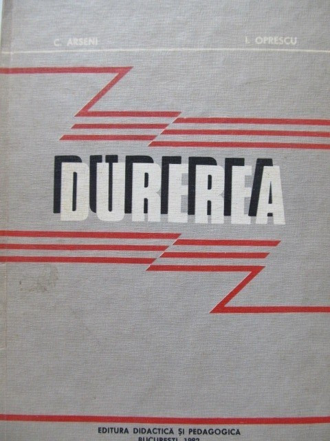 DUREREA C.ARSENI EDITURA DIDACTICA 1982