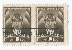 #Romania, LP VII.4a/1932, Pilot-Fondul avia?iei, deplasare dant., eroare, obl. foto