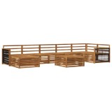 vidaXL Set de canapele de exterior 8 pcs natural 3383652