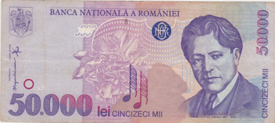 ROMANIA 50000 LEI 1996 F foto