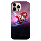 Husa compatibila cu Apple iPhone 11 model Mario space diving, Silicon, TPU, Viceversa, Transparent, Carcasa