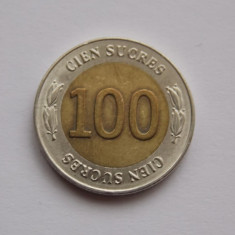 100 SUCRES 1997 ECUADOR-COMEMORATIVA