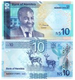 Namibia 10 Dolari 2025 P-20 Hibrid UNC
