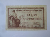 Franta 50 Centimes 1919 Narbonne