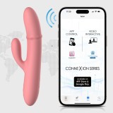 Vibrator Rabbit Cu Functie &amp;quot;Du-te/Vino&amp;quot; Mora Neo, Roz, 19.5 cm, Svakom
