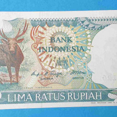 Bancnota Indonezia 500 Lima Ratus Rupiah 1988 - serie WOA 143126 - UNC Superba