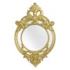 Oglinda cu o rama aurie cu decoratiuni vegetale NF-143