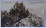 ARGES , RUINELE CETATII ' VLAD TEPES ' , FOTOGRAFIE FORMAT CARTE POSTALA , PERIOADA INTERBELICA