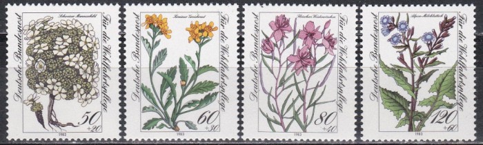Germania 1983 - Timbre de Caritate - Flori Alpine, MNH