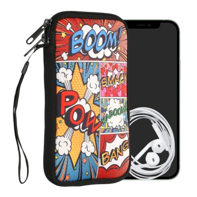 Husa Universala Kwmobile marime XL - 6,8 inch, Neopren, Multicolor, 30226.4.36 foto