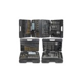 Trusa, set 204 burghie pentru lemn,metal, beton, biti, Powermat