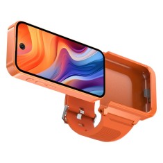 Telefon Ceas Inteligent iSEN PG999, Portocaliu, 4G LTE, Ecran 3.97 , 3GB RAM, 64GB, GPS, WiFi, Bluetooth, 1800mAh, Dual SIM