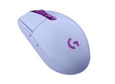 MOUSE LOGITECH, &quot;G3054 Lightspeed&quot;, gaming, wireless, 2.4GHz, optic, 12000 dpi, butoane/scroll 6/1, buton selectare viteza, mov, &quot;910-006022&quot; (timbru