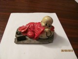 PVM - Statueta bibelou mai veche &quot;Micul Chinez&quot; ceramica / fabricata RP Chineza