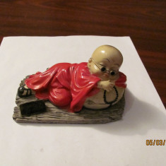 PVM - Statueta bibelou mai veche "Micul Chinez" ceramica