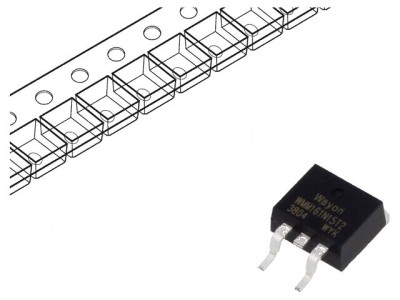 Tranzistor N-MOSFET unipolar TO263 foto
