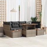 Cumpara ieftin Set de canapele pentru grădină 7 pcs Gri Rattan poli