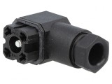 Conector dreptunghiular G 4 pini mufă mamă IP65 cositorit