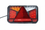 Lampa Stop LED Stanga Fristom FT-370 L NT, 12-36V, 240x140mm, 6 Functii, Pozitie, Frana, Semnalizare, Ceata, Inapoi, Catadioptru, E9, IP68