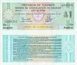 1991 ( 30 XI ) , 1 austral ( P-S2711b.1 ) - Argentina - stare UNC