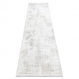 Covor, traversa modern DUKE 51374 crem - Vintage, structurat, foarte moale, franjuri, 80x300 cm