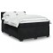 vidaXL Pat box spring cu saltea, negru, 140x190 cm, catifea 3286320