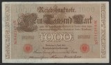 GERMANIA 1000 / 1.000 MARCI / MARK 1910 [22] P - 44b ,Serie Rosie , Sufix M , 7 cifre Litera T , VF