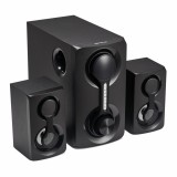 Boxe SoundRise Serioux, 60 W, tip 2.1, sateliti 2 x 15 W, Bluetooth, USB, AUX, Negru