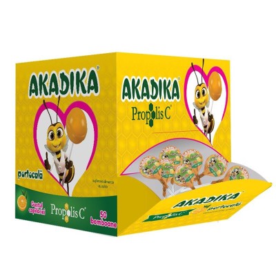 Akadika Propolis C Portocale 50 bomboane Fiterman foto