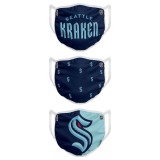 Seattle Kraken măști Foco set of 3 pieces EU - dospěl&aacute; velikost