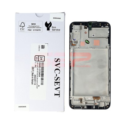 LCD+Touchscreen cu Rama Samsung Galaxy A24 4G / A245 BLACK Original Service Pack foto