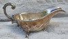 SOSIERĂ VINTAGE &Icirc;N STIL EDWARDIAN DIN METAL MASIV PLACAT CU ARGINT