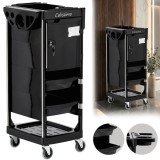 Carrello assistente parrucchiere X10-C, tavolino su ruote con mobiletto a cassetti, per tintura e colorazione in salone di bellezza.