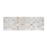 Faianta baie / bucatarie Smila Blanco, 20 x 60 cm, lucioasa, alba, aspect mozaic