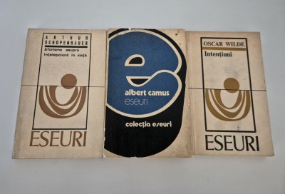 Arthur Schopenhauer Albert Camus Oscar Wilde Aforisme Eseuri Set trei carti foto