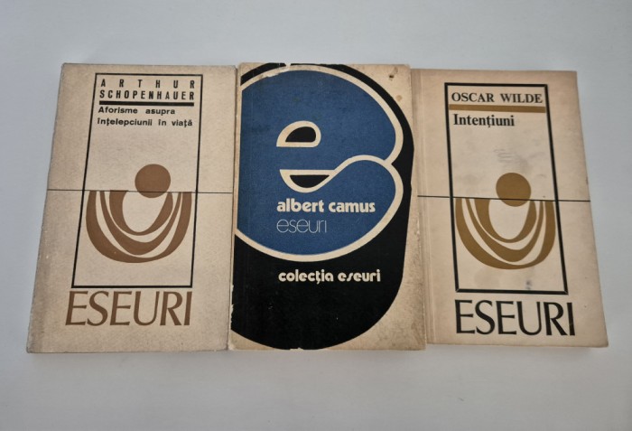 Arthur Schopenhauer Albert Camus Oscar Wilde Aforisme Eseuri Set trei carti