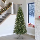 vidaXL Brad de Crăciun artificial cu 300 LED Verde 240 cm PE și PVC 3397384